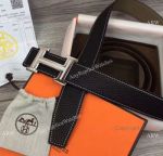 AAA Clone Hermes Black Belt and Diamond H Buckle - Buy Wholesale